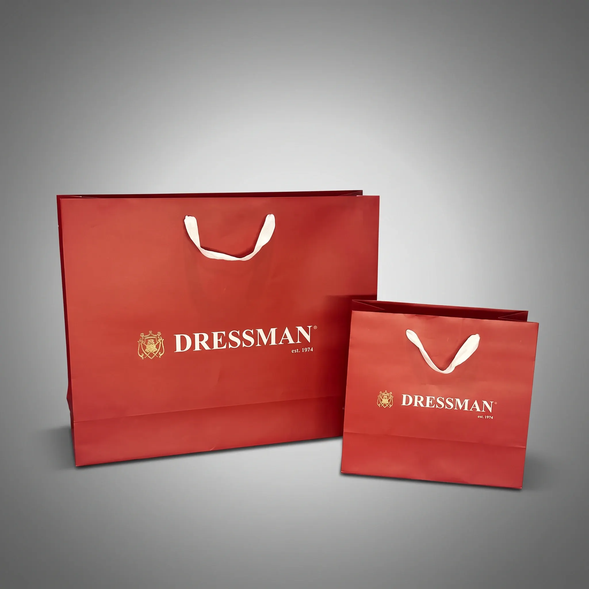 Χάρτινη σακούλα για ανδρικό κατάστημα — Dressman | Laderos Bags