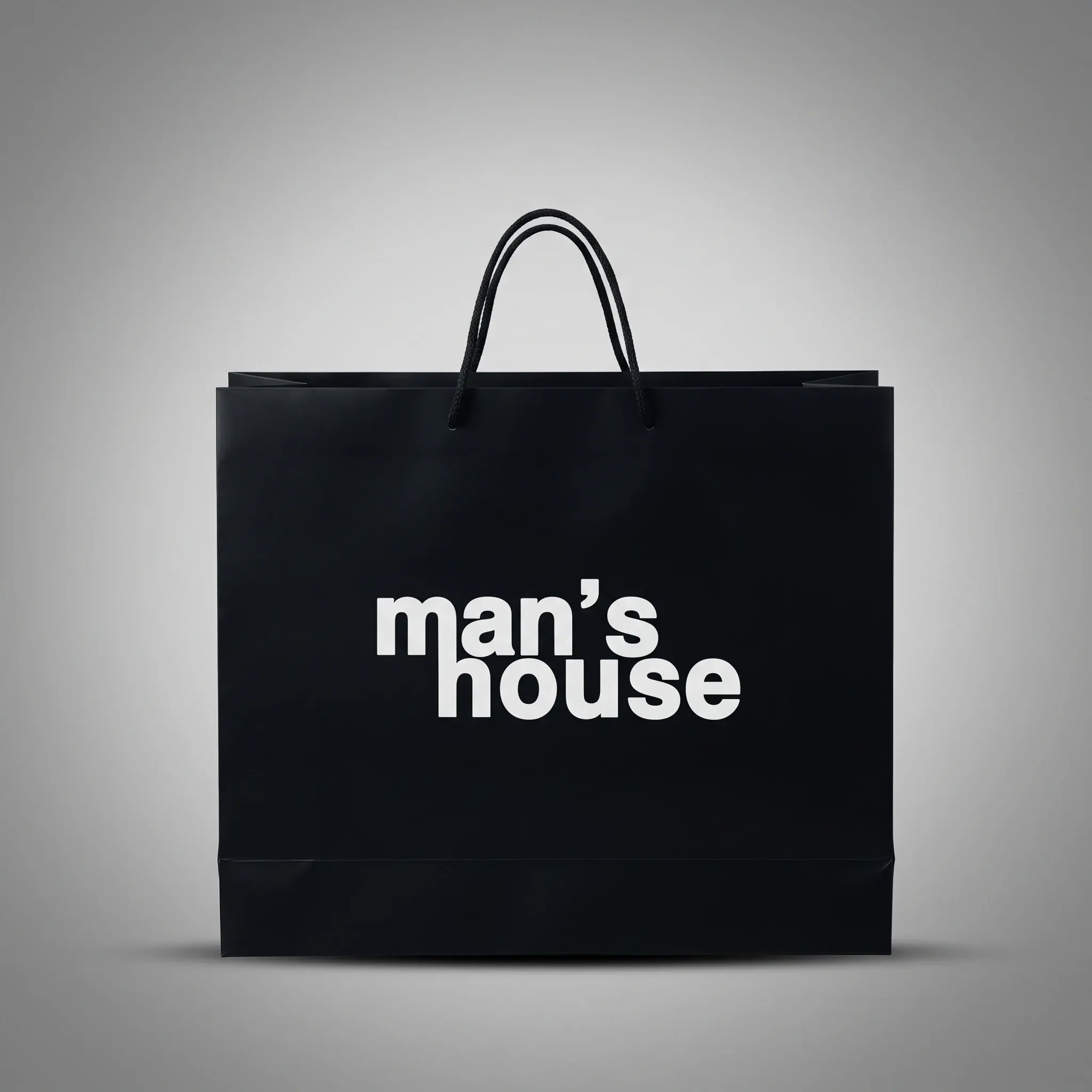Χάρτινη σακούλα για ανδρικό κατάστημα — Mans House | Laderos Bags