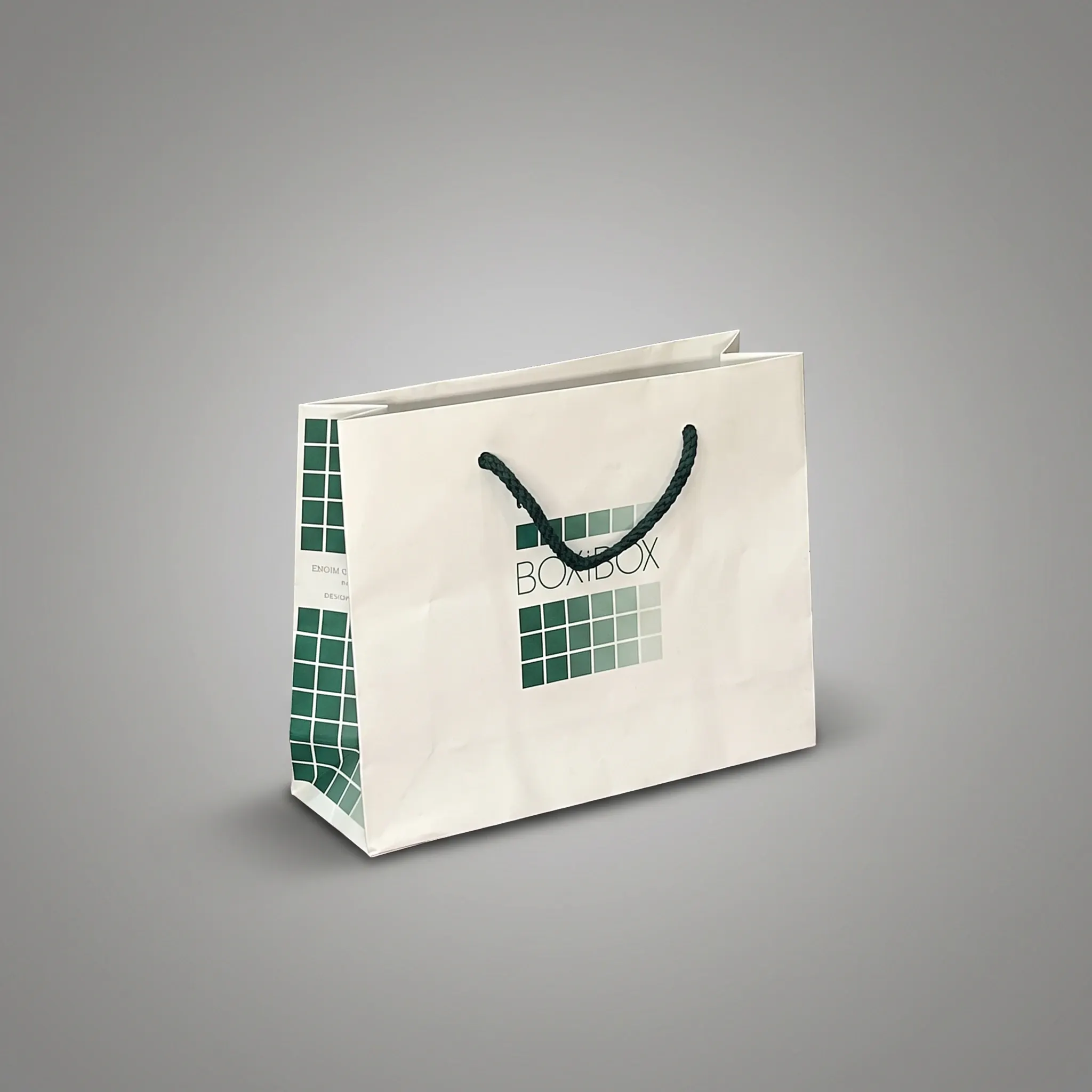 Χάρτινη σακούλα με εκτύπωση λογοτύπου — Boxbox | Laderos Bags
