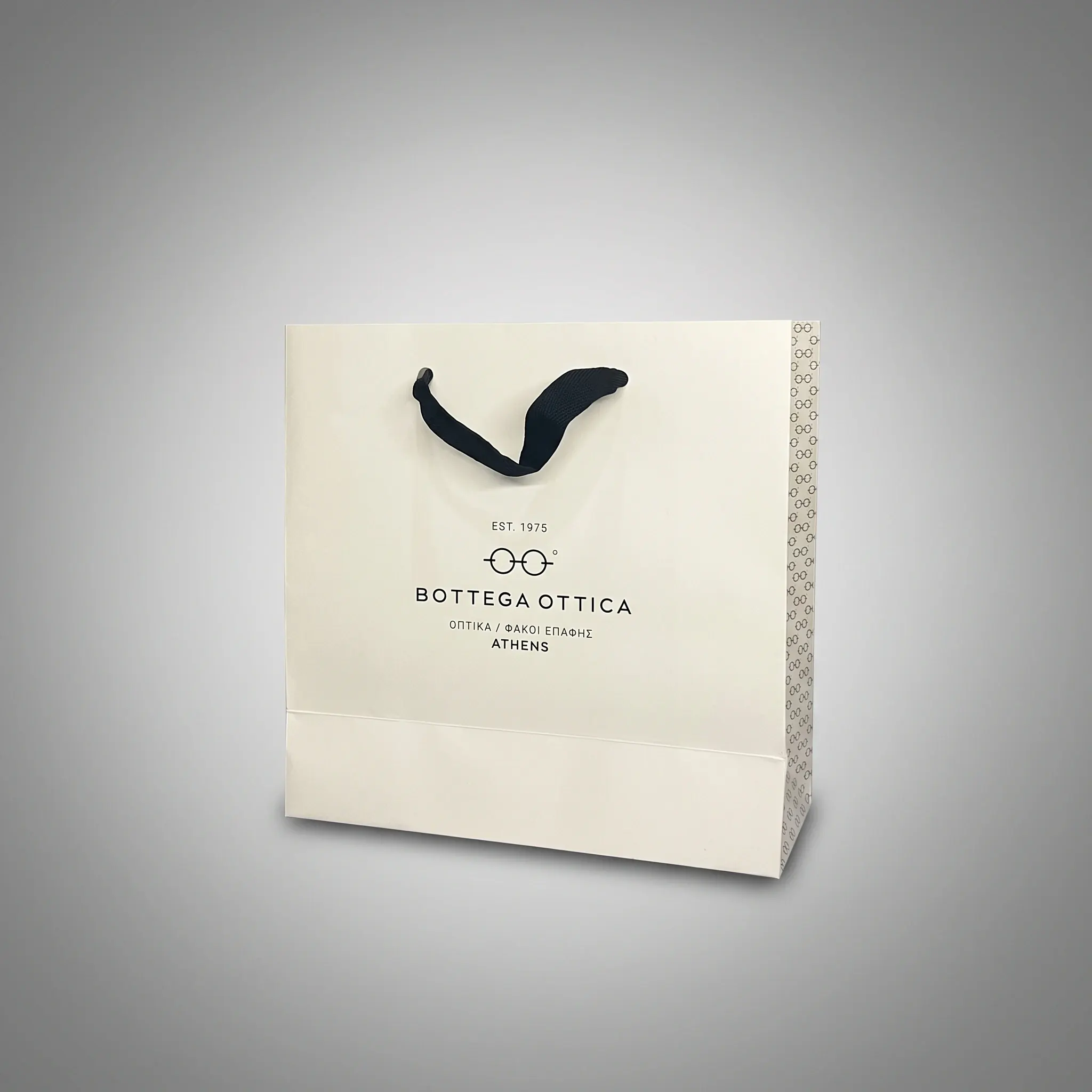 Paper bag for optical store — Bottega Ottica | Laderos Bags