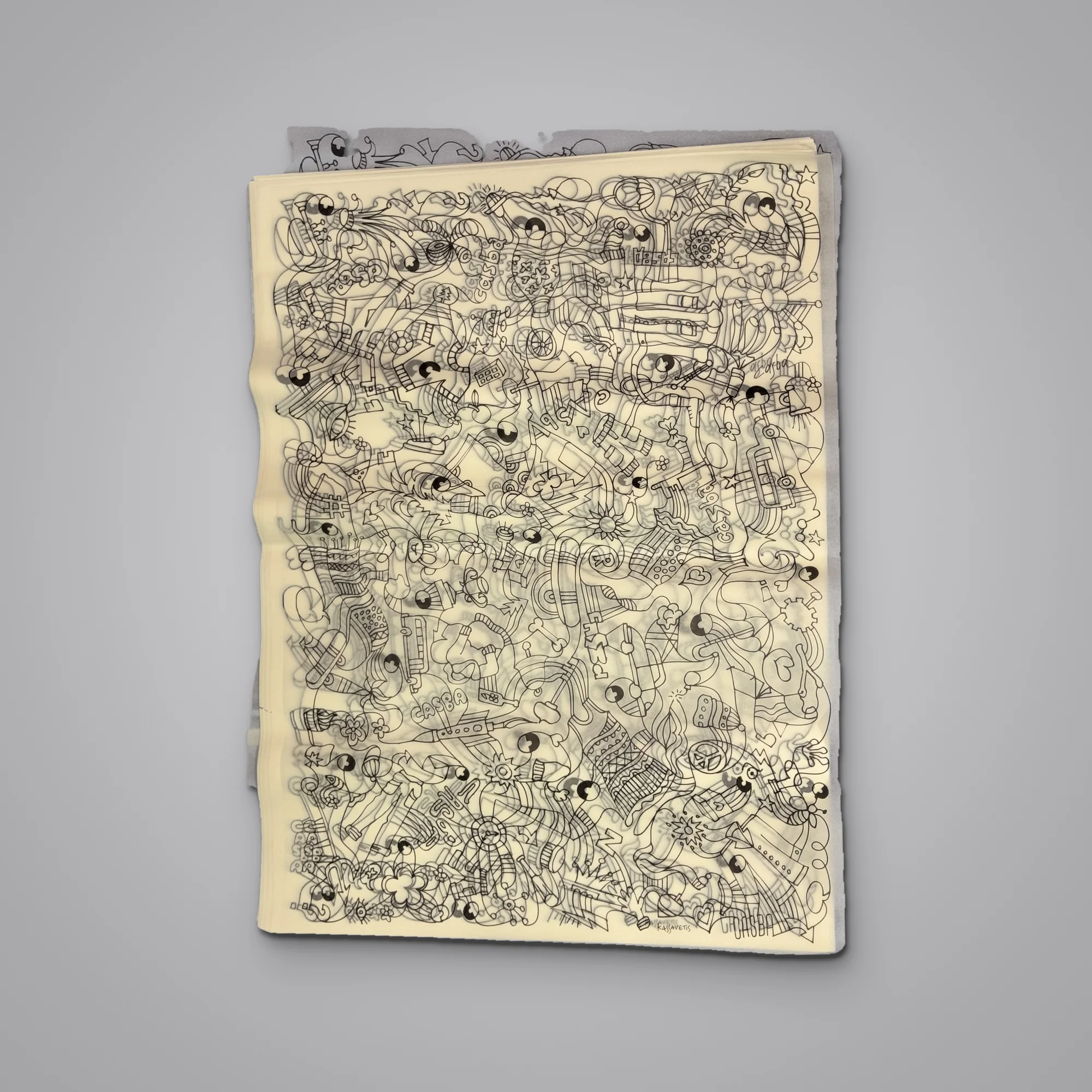Tissue paper printed with a logo — Doodle | Laderos Bags
