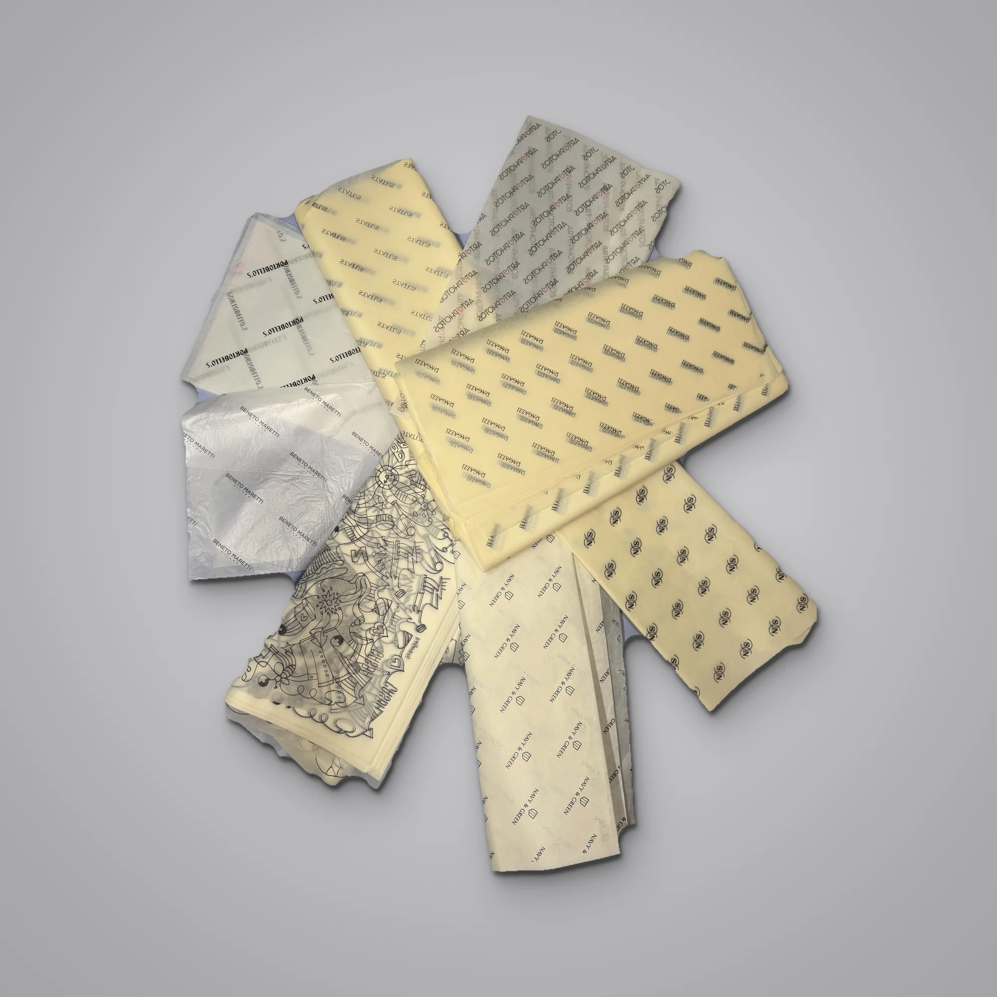 Tissue paper printed with a logo | Laderos Bags